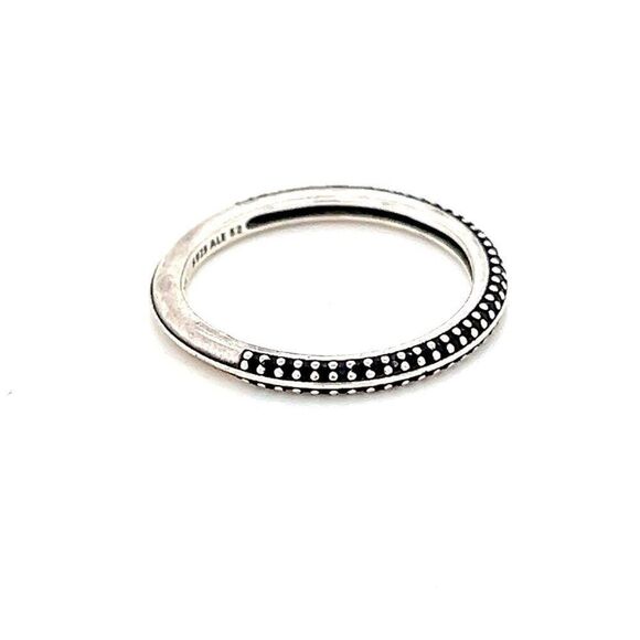 Pandora Thin Band Beaded Ring - Picture 2 of 7